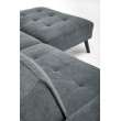 CORNELIUS sulankstoma sofa su pufas, spalva: pilka CORNELIUS sulankstoma sofa su pufas, spalva: pilka