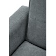 CORNELIUS sulankstoma sofa su pufas, spalva: pilka CORNELIUS sulankstoma sofa su pufas, spalva: pilka