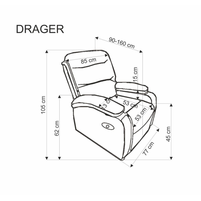 DRAGER laisvalaikio kėdė, smėlio spalvos DRAGER laisvalaikio kėdė, smėlio spalvos