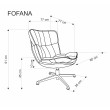 Fotelis FOFANA kreminis Fotelis FOFANA kreminis