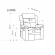 Fotelis LORIS smėlio Fotelis LORIS smėlio