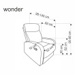 Fotelis WONDER juoda Fotelis WONDER juoda