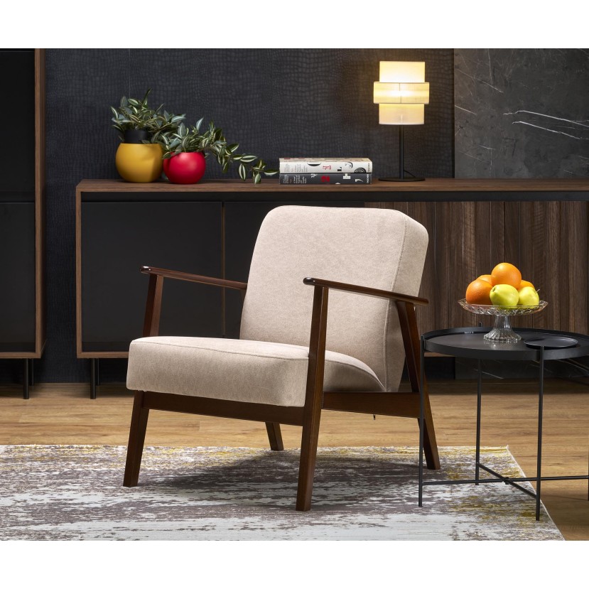Fotelis MILANO 1S smėlio