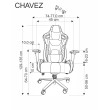 Žaidimų kėdė CHAVEZ juoda Žaidimų kėdė CHAVEZ juoda