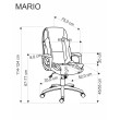 Biuro kėdė MARIO, juoda Biuro kėdė MARIO, juoda