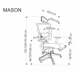 A Ergonominė biuro kėdė MASON juoda A Ergonominė biuro kėdė MASON juoda