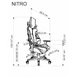 Žaidimų kėdė NITRO, juoda/raudona Žaidimų kėdė NITRO, juoda/raudona