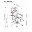 Biuro kėdė ROMANO, juoda