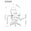 1 Biuro kėdė SONAR 1 Biuro kėdė SONAR