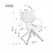 K535 kėdė, smėlio spalvos K535 kėdė, smėlio spalvos