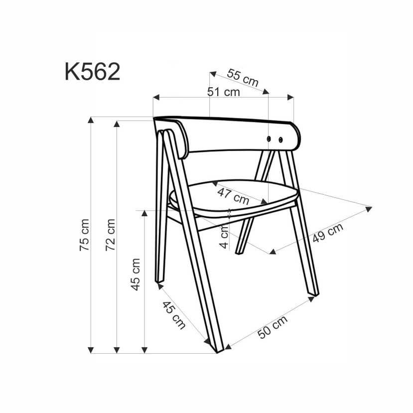 K562 kėdė, riešutmedžio / šviesiai smėlio spalvos K562 kėdė, riešutmedžio / šviesiai smėlio spalvos