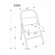 K565 kėdės spalva: balta