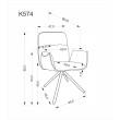 K574 pilka kėdė K574 pilka kėdė
