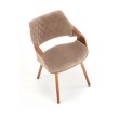 K396 kėdė, spalva: riešutmedžio / smėlio spalvos K396 kėdė, spalva: riešutmedžio / smėlio spalvos