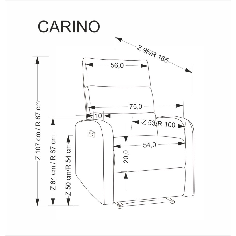 Fotelis CARINIO pilka Fotelis CARINIO pilka