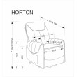 Fotelis HORTON smėlio Fotelis HORTON smėlio