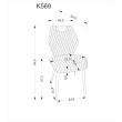 K569 smėlio spalvos kėdė K569 smėlio spalvos kėdė