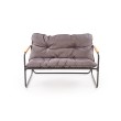 Lauko baldų komplektas HUDSON pilka/ruda ( sofa, kėdė 2x, c. stalas ) Lauko baldų komplektas HUDSON pilka/ruda ( sofa, kėdė 2x, c. stalas )