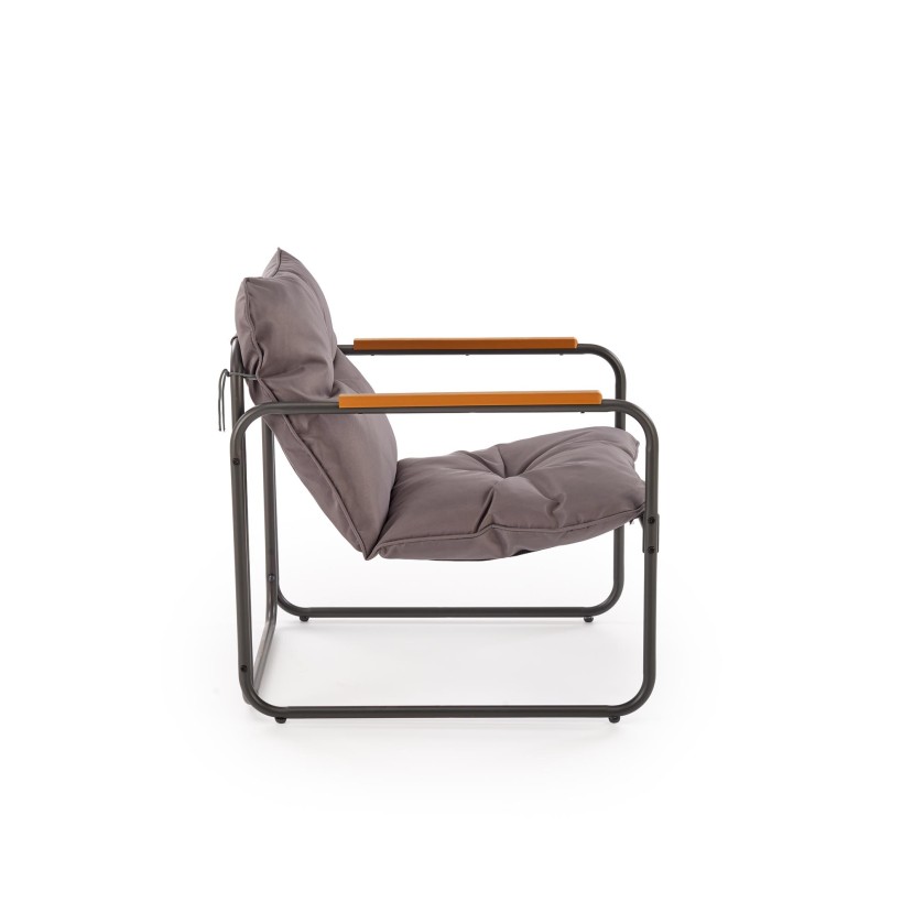 Lauko baldų komplektas HUDSON pilka/ruda ( sofa, kėdė 2x, c. stalas ) Lauko baldų komplektas HUDSON pilka/ruda ( sofa, kėdė 2x, c. stalas )