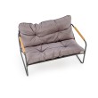 Lauko baldų komplektas HUDSON pilka/ruda ( sofa, kėdė 2x, c. stalas ) Lauko baldų komplektas HUDSON pilka/ruda ( sofa, kėdė 2x, c. stalas )