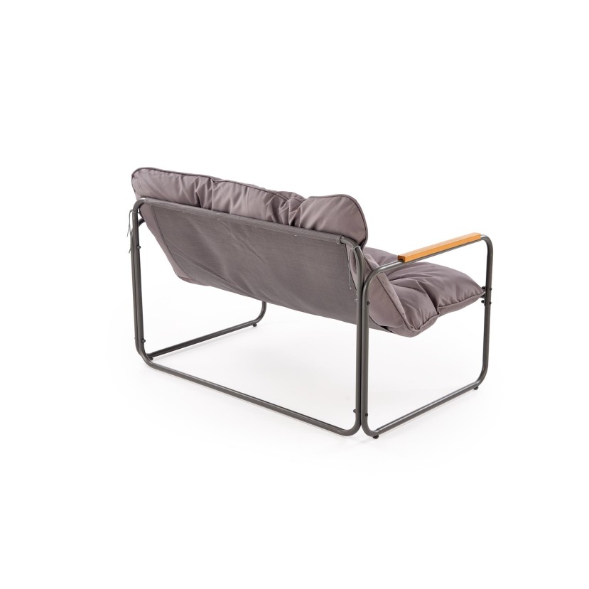 Lauko baldų komplektas HUDSON pilka/ruda ( sofa, kėdė 2x, c. stalas ) Lauko baldų komplektas HUDSON pilka/ruda ( sofa, kėdė 2x, c. stalas )