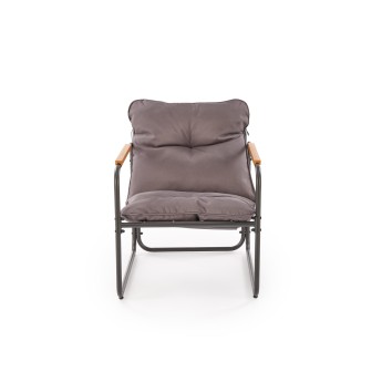 Lauko baldų komplektas HUDSON pilka/ruda ( sofa, kėdė 2x, c. stalas ) Lauko baldų komplektas HUDSON pilka/ruda ( sofa, kėdė 2x, c. stalas )