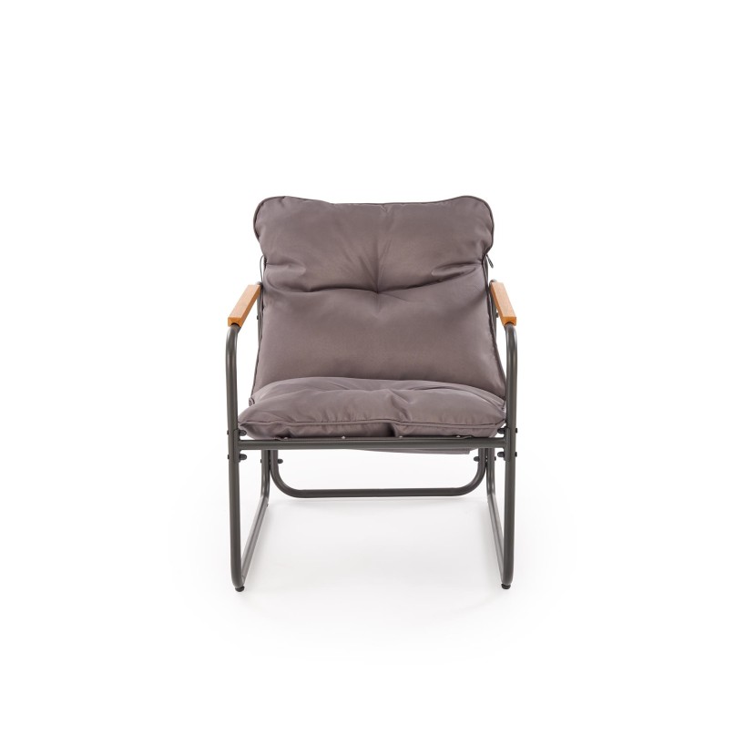 Lauko baldų komplektas HUDSON pilka/ruda ( sofa, kėdė 2x, c. stalas ) Lauko baldų komplektas HUDSON pilka/ruda ( sofa, kėdė 2x, c. stalas )