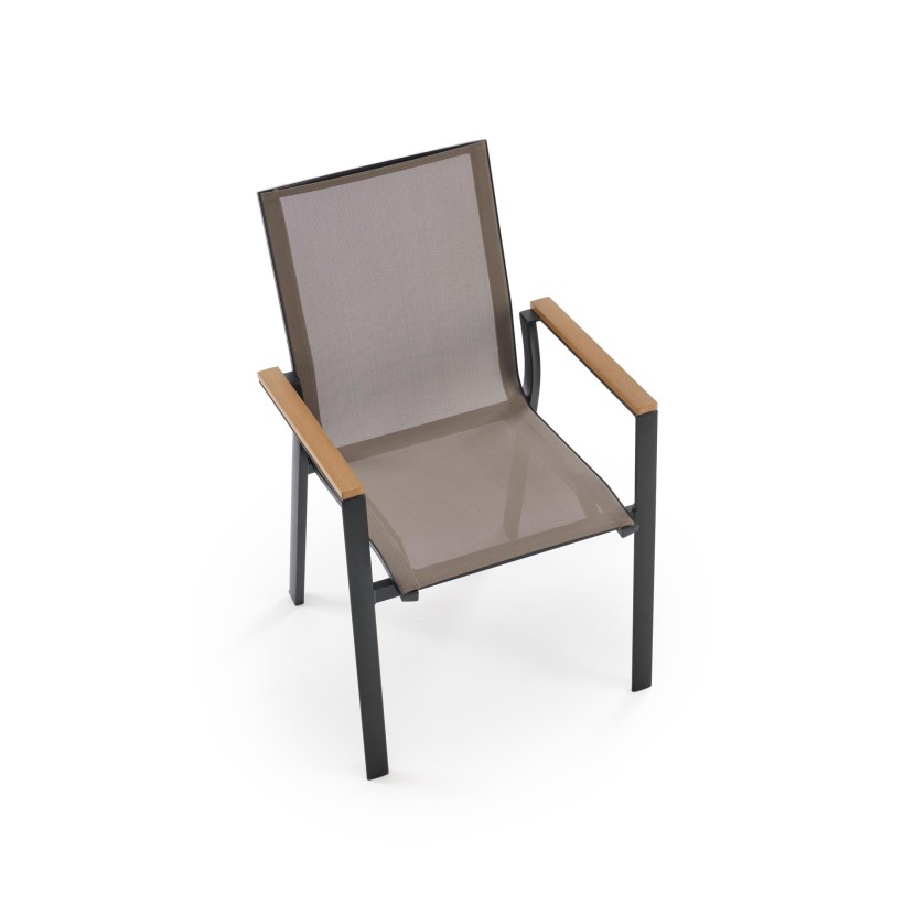 Lauko kėdė FIERRO juoda/pilka/ruda Lauko kėdė FIERRO juoda/pilka/ruda