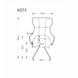K573 kėdė, smėlio spalvos K573 kėdė, smėlio spalvos