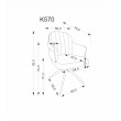 K570 kėdė, smėlio spalvos K570 kėdė, smėlio spalvos