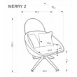 Fotelis MERRY 2 kapučino Fotelis MERRY 2 kapučino