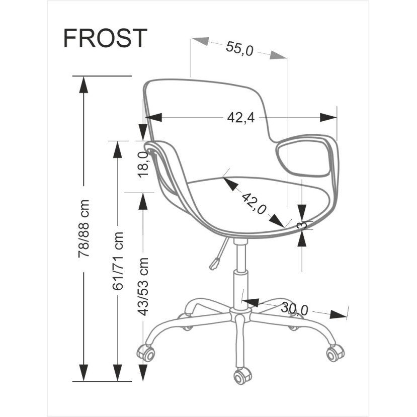 Vaikiška kėdė FROST, juoda Vaikiška kėdė FROST, juoda
