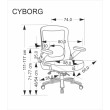 Biuro kėdė CYBORG Biuro kėdė CYBORG