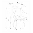 K576 smėlio spalvos kėdė K576 smėlio spalvos kėdė