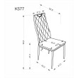 K577 kėdė smėlio spalvos / juoda K577 kėdė smėlio spalvos / juoda