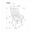 K567 kėdė, smėlio spalvos K567 kėdė, smėlio spalvos