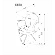 K568 kėdė, pilka K568 kėdė, pilka