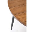 BARRY apvalus stalas, riešuto/juodas