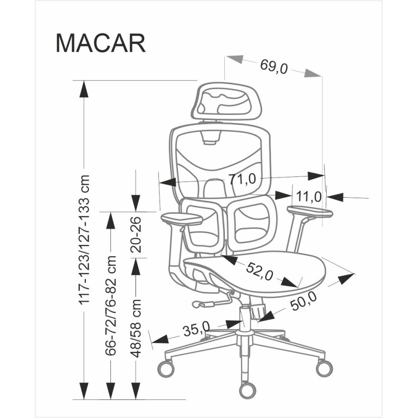 Biuro kėdė MACAR Biuro kėdė MACAR