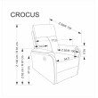 Fotelis CROCUS pilka Fotelis CROCUS pilka