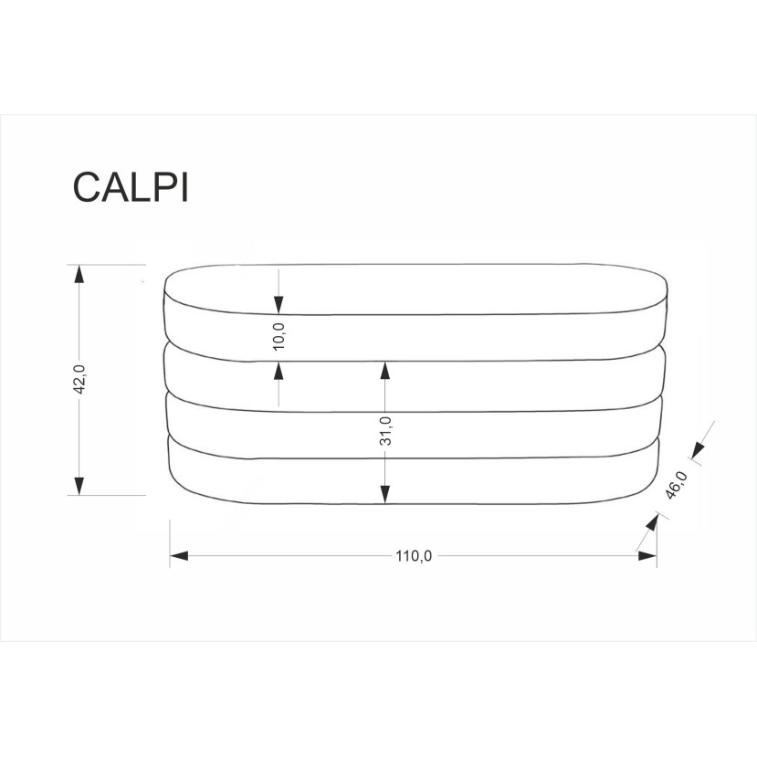 CALPI suoliukas su saugojimo funkcija, pilka CALPI suoliukas su saugojimo funkcija, pilka