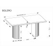 BOLERO prailginimo stalas, spalva: juoda/juoda BOLERO prailginimo stalas, spalva: juoda/juoda
