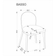 Valgomojo kėdė BASSO Beige Valgomojo kėdė BASSO Beige