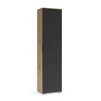 Sieninė spinta CLIF SL-50 amatinio ąžuolo / antracito
