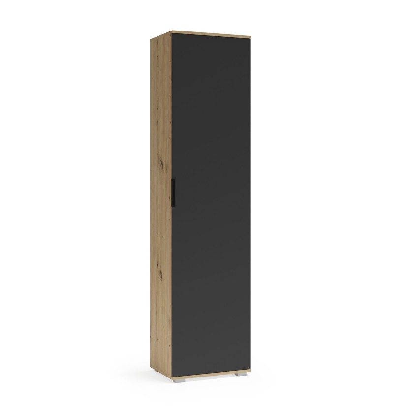 Sieninė spinta CLIF SL-50 amatinio ąžuolo / antracito