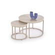 PAOLA set of 2 c. tables, travertine / cashmere PAOLA set of 2 c. tables, travertine / cashmere