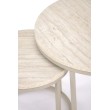 PAOLA set of 2 c. tables, travertine / cashmere PAOLA set of 2 c. tables, travertine / cashmere