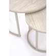 PAOLA set of 2 c. tables, travertine / cashmere PAOLA set of 2 c. tables, travertine / cashmere