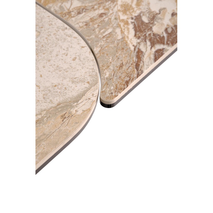 VESNA extension table, color: beige marble
