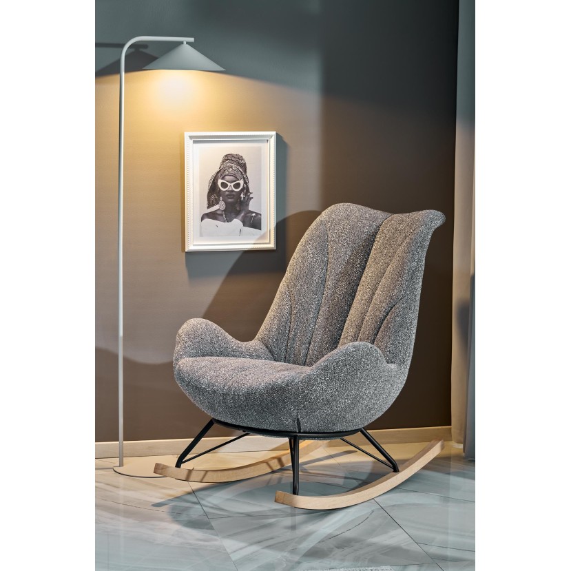 LUIS rocking chair, grey LUIS rocking chair, grey